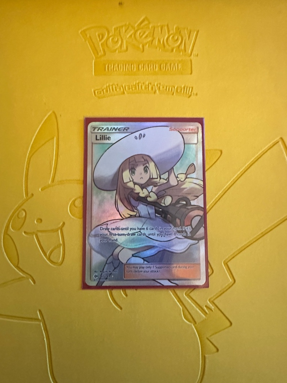 Pokémon Trainer Lillie Holofoil Card - Pastel Artwork